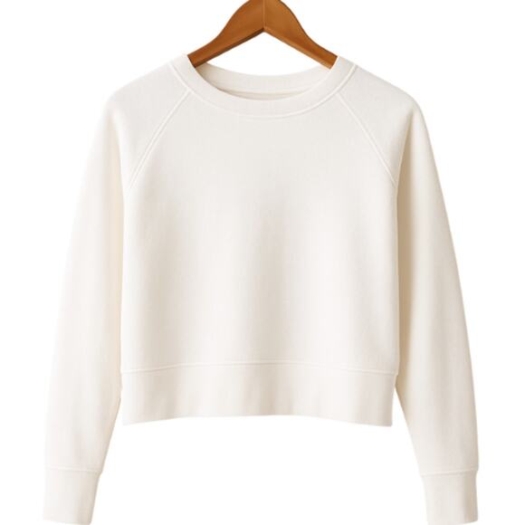Sweaty Betty After Class Crop Sweatshirt in Lily White – EUC Size Medium - Picture 5 of 5